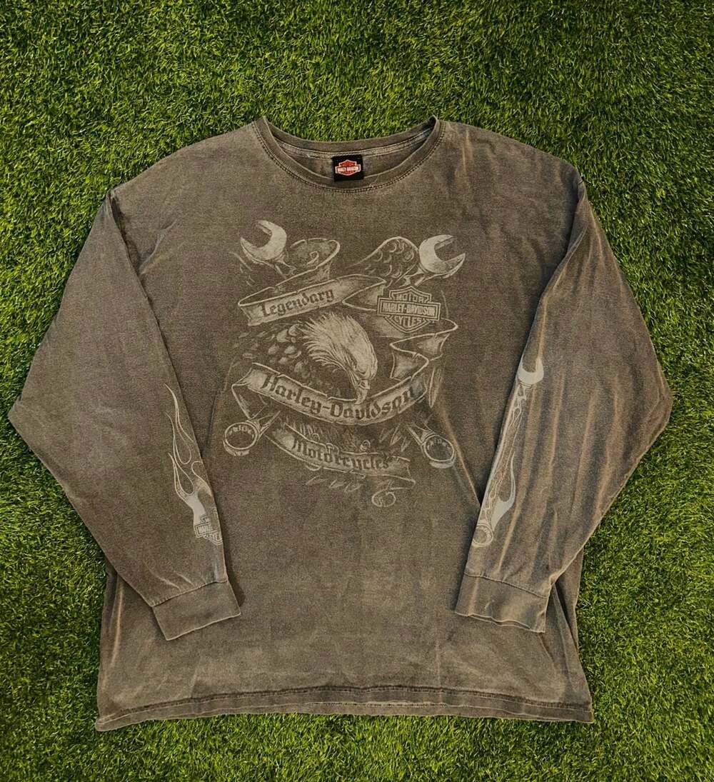 Harley-Davidson Capital City Tallahassee FL Long Sleeve Graphic T-Shirt - Picture 1 of 5